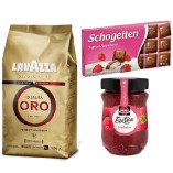 Кофе зерно, шоколад и джем